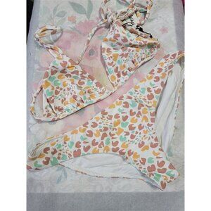 NWT Rachel Pally S Catalina Top & Bikini Swim Bottom Multi Jaguar 123475